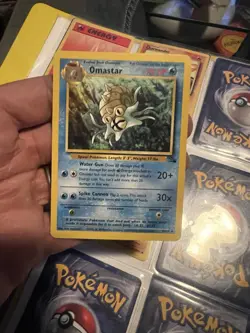 POKEMON TCG CARD FOSSIL UNLIMITED OMASTAR 40/62 NEAR MINT WOTC NM VINTAGE 1999 - Image 1