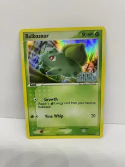 Bulbasaur 46/100 EX Crystal Guardians Stamped Reverse Holo Pokemon TCG Card NM - Image 1