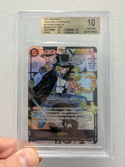 One Piece Card Game Sabo Manga Alt Art OP04-083 BGS 10 - Image 1