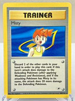 Misty 102/132 Gym Heroes Rare Trainer Pokemon Card - Lightly Played - Image 1