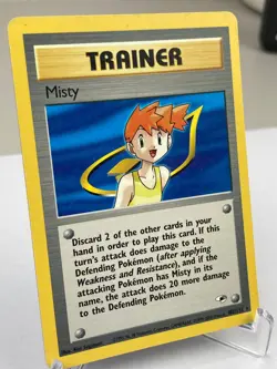 Misty 102/132 Gym Heroes Rare Trainer Pokemon Card - Lightly Played - Image 2