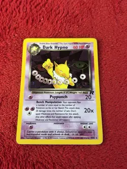 Dark Hypno 9/82 Team Rocket Holo Wotc Vintage Pokemon Card 2000 Played - Image 1