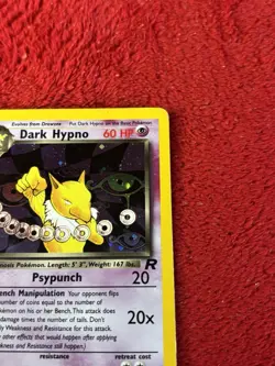 Dark Hypno 9/82 Team Rocket Holo Wotc Vintage Pokemon Card 2000 Played - Image 2