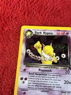 Dark Hypno 9/82 Team Rocket Holo Wotc Vintage Pokemon Card 2000 Played - Image 3