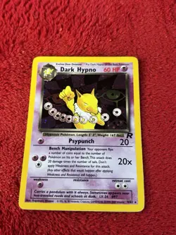 Dark Hypno 9/82 Team Rocket Holo Wotc Vintage Pokemon Card 2000 Played - Image 5