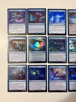 Magic The Gathering Unique 15 Blue Rare Card Lot (5 Mythic). NM - Image 2