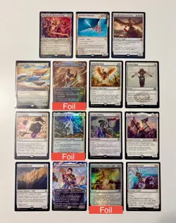 Magic The Gathering Unique 15 White Rare Card Lot (3 Mythic). NM - Image 1