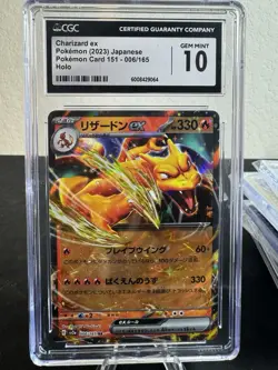Pokemon Card 151 Charizard ex Holo 006/165 (Japanese) CGC 10 💎 - Image 1