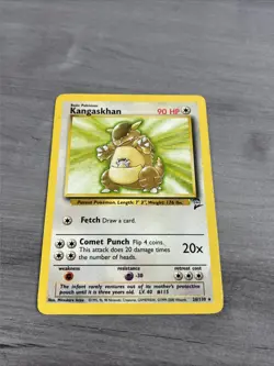 Kangaskhan 26/130 LP Non Holo Rare Base Set 2 Pokemon Card Vintage 1999 WOTC - Image 1