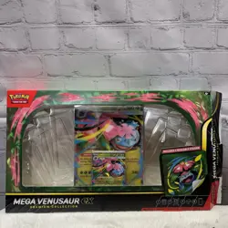 Mega Venusaur EX Promo Jumbo Card and Small Regular Card Collection Box - Image 2