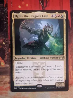 MTG Card : (1x) Ognis, the Dragon's Lash (Streets Of New Capenna) - Image 1