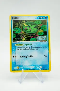 Pokemon Card - Lotad Crystal Guardians 55/100 Reverse Holo Stamped LP+ NM- - Image 1