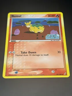 Pokemon Card - Numel Crystal Guardians Stamped 59/100 Reverse Holo - Image 3