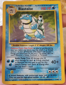1999 Holo Rare Blastoise 2/102 Base Set Pokemon Card WOTC TCG Original Set - MP - Image 1