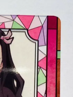 Nezuko Demon Slayer Stained glass card Kimetsu Vrey Rare From Japan BANDAI F/S - Image 3