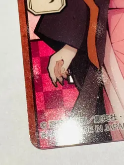 Nezuko Demon Slayer Stained glass card Kimetsu Vrey Rare From Japan BANDAI F/S - Image 4