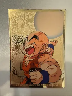 Dragon Ball Z KRILLIN GOLD 1998 Funimation Insert Card No. G3 - TCG USED - Image 1