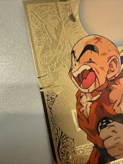 Dragon Ball Z KRILLIN GOLD 1998 Funimation Insert Card No. G3 - TCG USED - Image 2