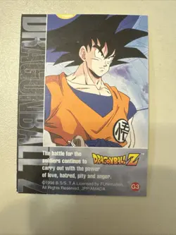 Dragon Ball Z KRILLIN GOLD 1998 Funimation Insert Card No. G3 - TCG USED - Image 5