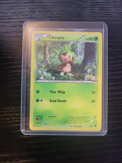 Chespin 2/12 McDonalds Promo 2013 Holo Rare Pokemon Card MP - Image 1