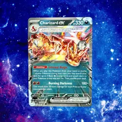 Oversized CHARIZARD EX Card • LENTICULAR 196 • Pokemon: Scarlet & Violet PROMO - Image 1