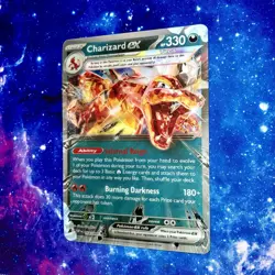 Oversized CHARIZARD EX Card • LENTICULAR 196 • Pokemon: Scarlet & Violet PROMO - Image 2