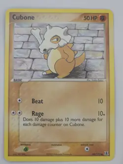 Pokemon TCG Cubone 60/113 EX Delta Species 2005 - Vintage Common Card NM - Image 1