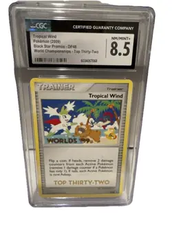 2009 Pokemon Tropical Wind Promo Card #DP48 CGC 8.5 World Championships Top 32 - Image 1
