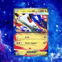Oversized MEGA LATIAS EX Card • LENTICULAR 011 • Pokemon Mega Evolution PROMO - Image 1