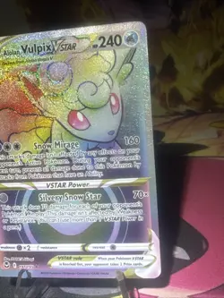 Alolan Vulpix VSTAR - 197/195 - Pokemon Silver Tempest Secret Rare Card NM Holo - Image 2