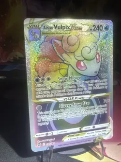 Alolan Vulpix VSTAR - 197/195 - Pokemon Silver Tempest Secret Rare Card NM Holo - Image 3