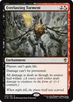 EVERLASTING TORMENT Commander 2016 MTG Gold Enchantment Rare - Image 1