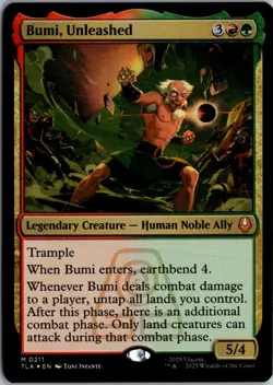 Bumi, Unleashed M Avatar: The Last Airbender 211 NM Foil Magic - Image 1