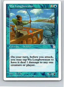 Magic the Gathering Wu Longbowman Portal Three Kingdoms MTG Free Shipping! - Image 1