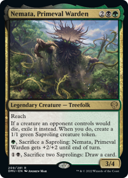 NEMATA, PRIMEVAL WARDEN x1 mtg NM-M Dominaria United 1 Rare - Image 1