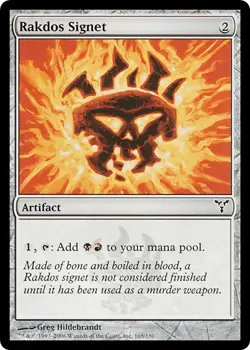 RAKDOS SIGNET mtg Very Light Play Dissension 1 Common - Image 1