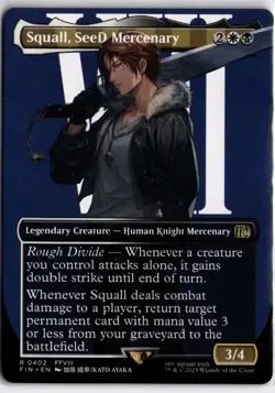 Squall, SeeD Mercenary - Borderless (FIN) #0402 Magic The Gathering - Image 1