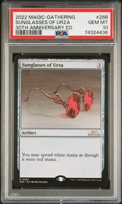 Magic: The Gathering 30th Anniversary Edition Sunglasses of Urza Rare PSA 10?? - Image 1