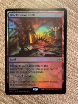 Blackcleave Cliffs, FOIL- Phyrexia: All Will Be One -N/NM-MTG Magic - Image 1