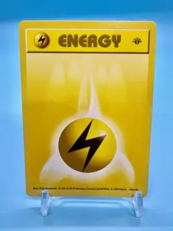 1999 Pokemon Set 1st Edition LIGHTNING ENERGY Shadowless English 100/102 NP (D) - Image 1