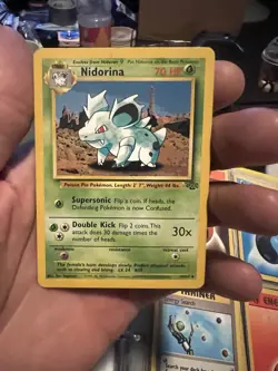 Pokemon TCG Nidorina Jungle 40/64 Unlimited Edition Regular Card NM - Image 1