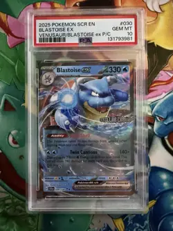 Blastoise Ex 030/142 Stellar Crown Stamped Premium Collection PSA 10 Low POP! - Image 1