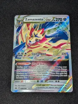 Zamazenta VSTAR 099/159 Pokemon Crown Zenith Sword & Shield Ultra Rare Holo - Image 1