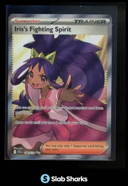2025 POKEMON JOURNEY TOGETHER JTG EN 180/159 IRISS FIGHTING SPIRIT ULTRA RARE NM - Image 1
