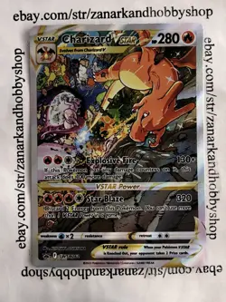 Pokemon Charizard VSTAR SWSH262 Black Star Promo NM - Image 1