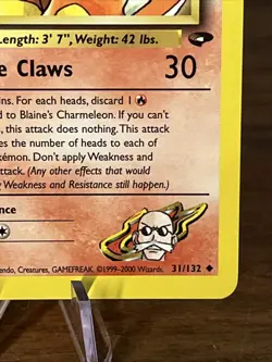 2000 Pokemon Gym Challenge Blaine's Charmeleon #31/132 NM - Image 3