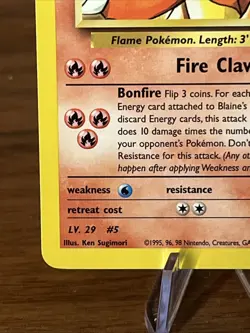 2000 Pokemon Gym Challenge Blaine's Charmeleon #31/132 NM - Image 4
