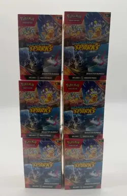 Pokemon (Lot of 6) Surging Sparks Booster Bundle - SV08: Surging Sparks - Image 1