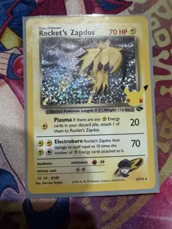 Rocket's Zapdos - 15/132 - Pokemon Celebrations Classic Collection Holo Rare NM - Image 1
