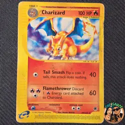 Charizard Expeditions 39/165 Pokemon TCG Non-Holo E Reader DMG DAMAGED - Image 1